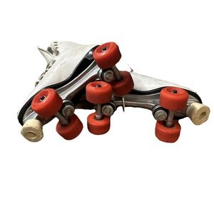 Dominion Canada Roller Skates White, Esprit Wheels Sz 10